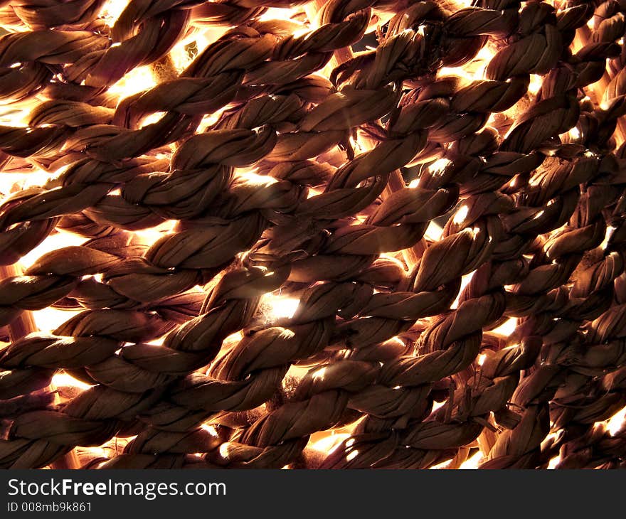 Landscape macro photo of a lamp shade