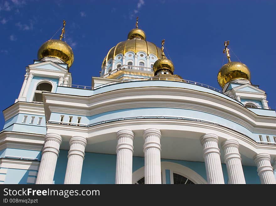 Traditional orthodox temple in Russia