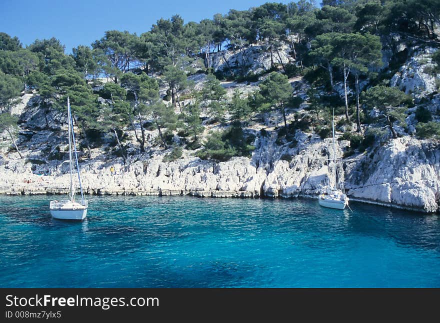 Picturesque cliffs on mediterranean sea, near La Ciotat, french riviera
. Picturesque cliffs on mediterranean sea, near La Ciotat, french riviera