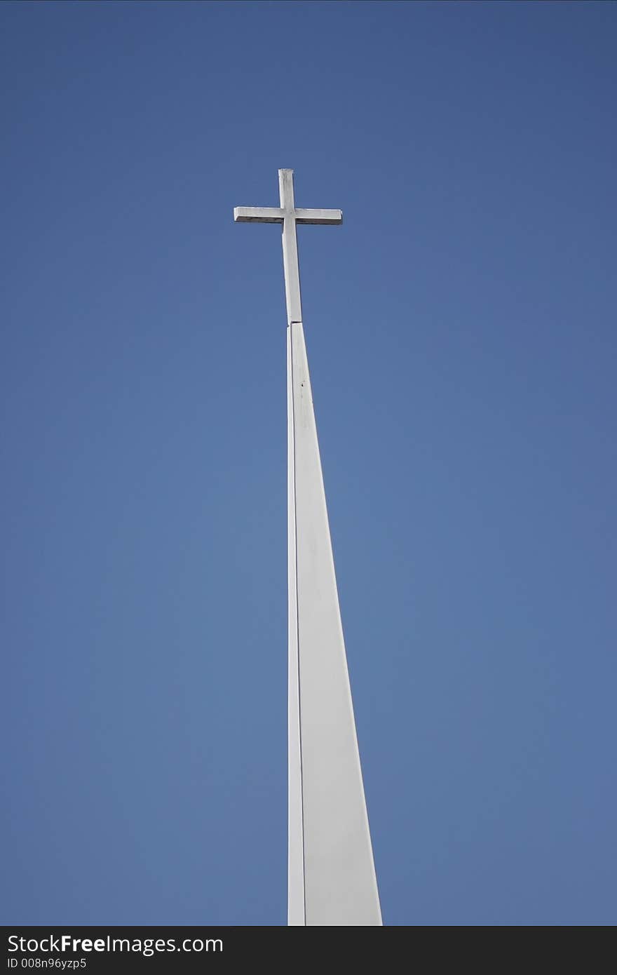 Cross on top of Church steeple