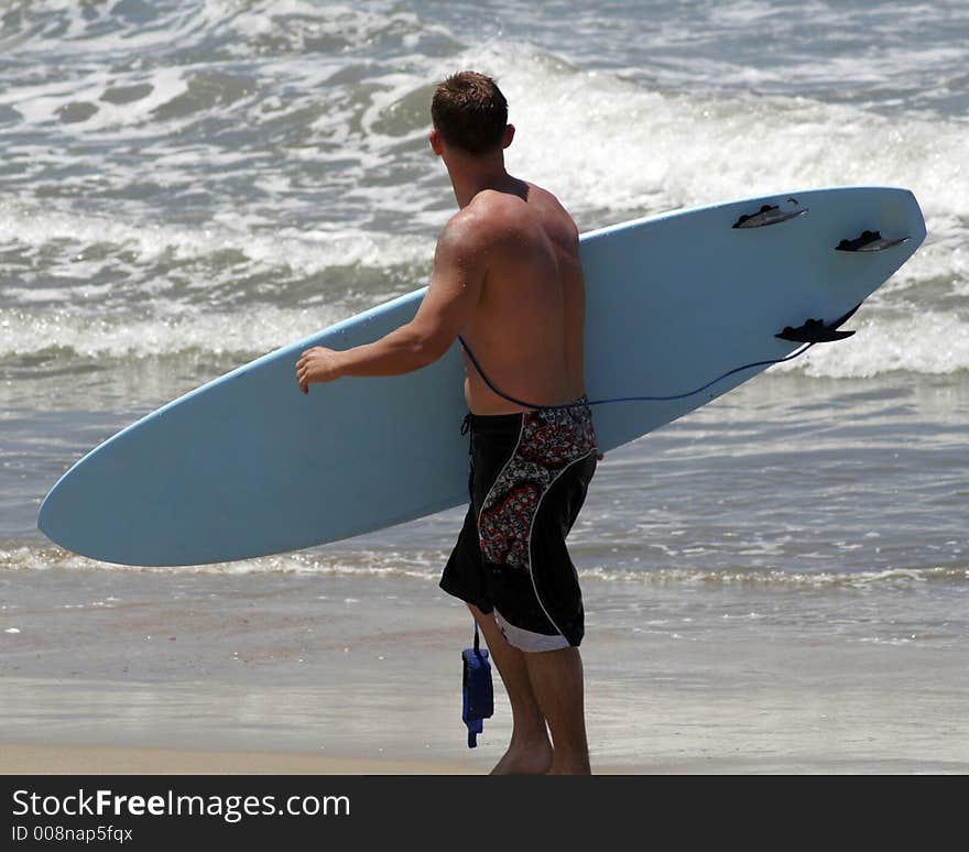 Surfer on the horizon original