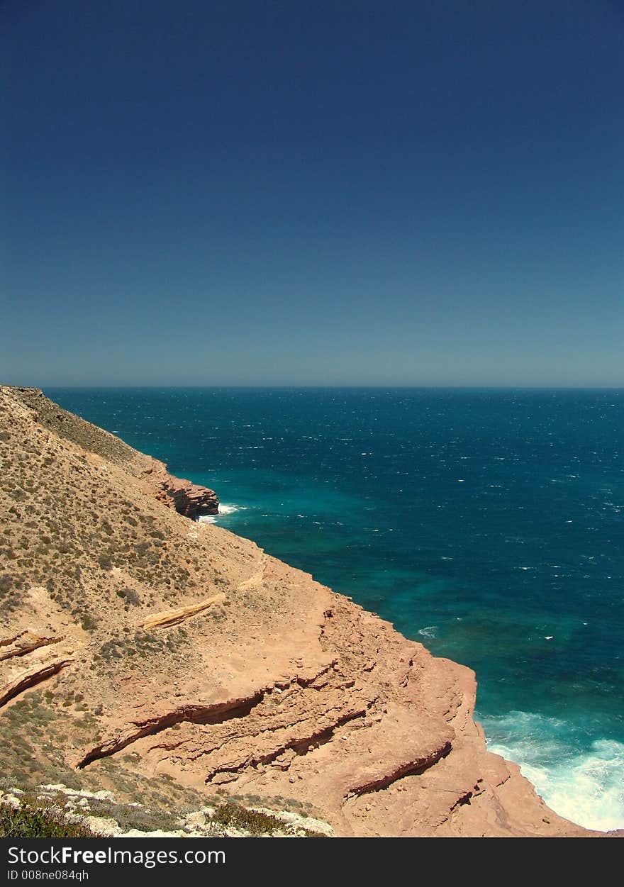 At the coast of the Indian of ocean in west Australia. At the coast of the Indian of ocean in west Australia