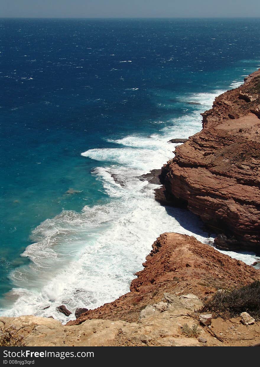 At the coast of the Indian of ocean in west Australia. At the coast of the Indian of ocean in west Australia