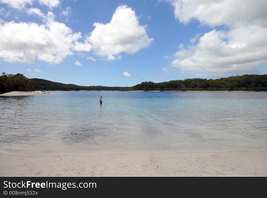 Alone in Lake McKenzie