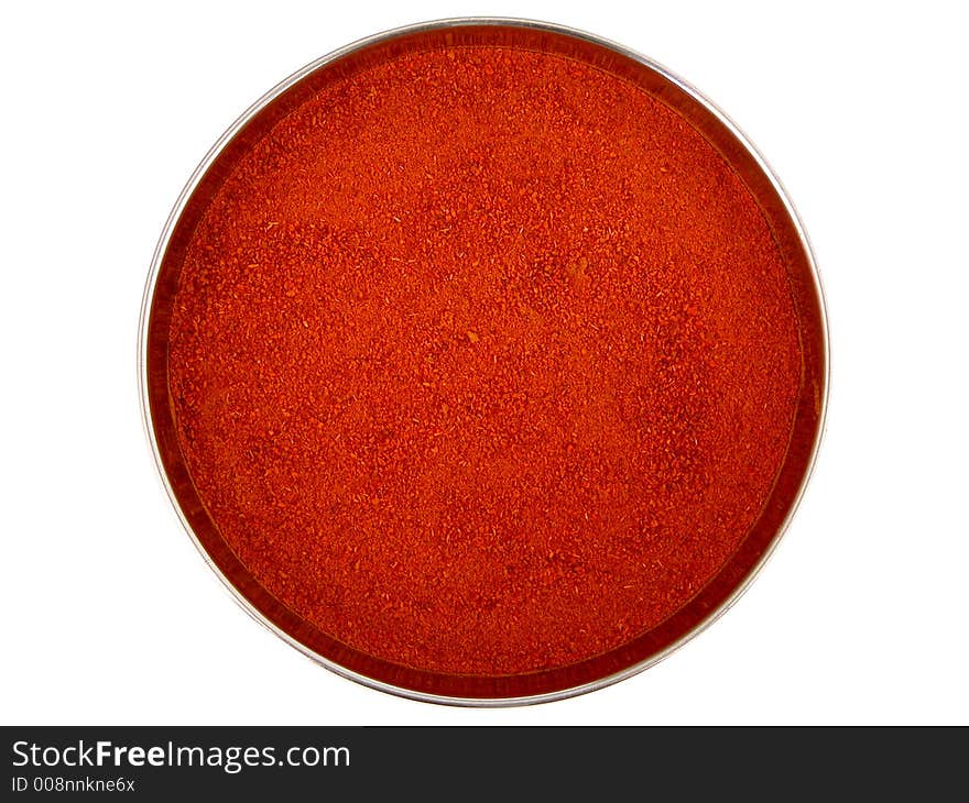 A selection of cooking spices on a plain background