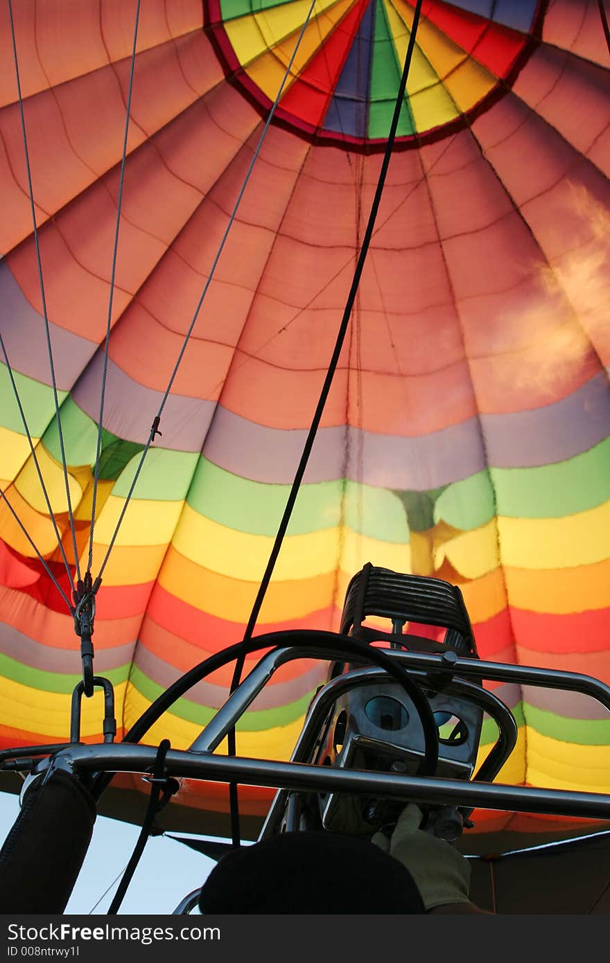 Beautiful hot air balloon at the festival