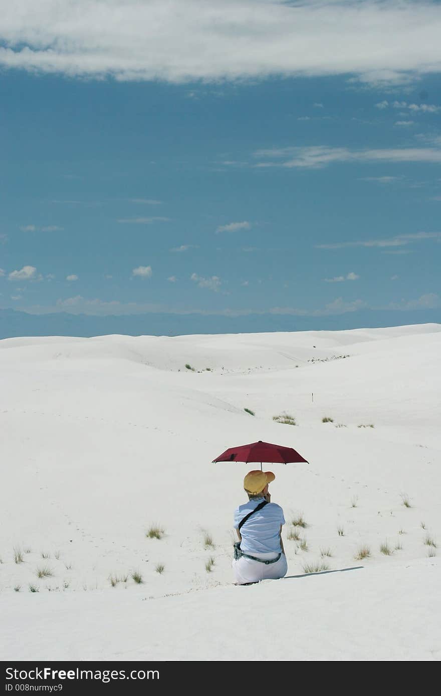 White sand dunes