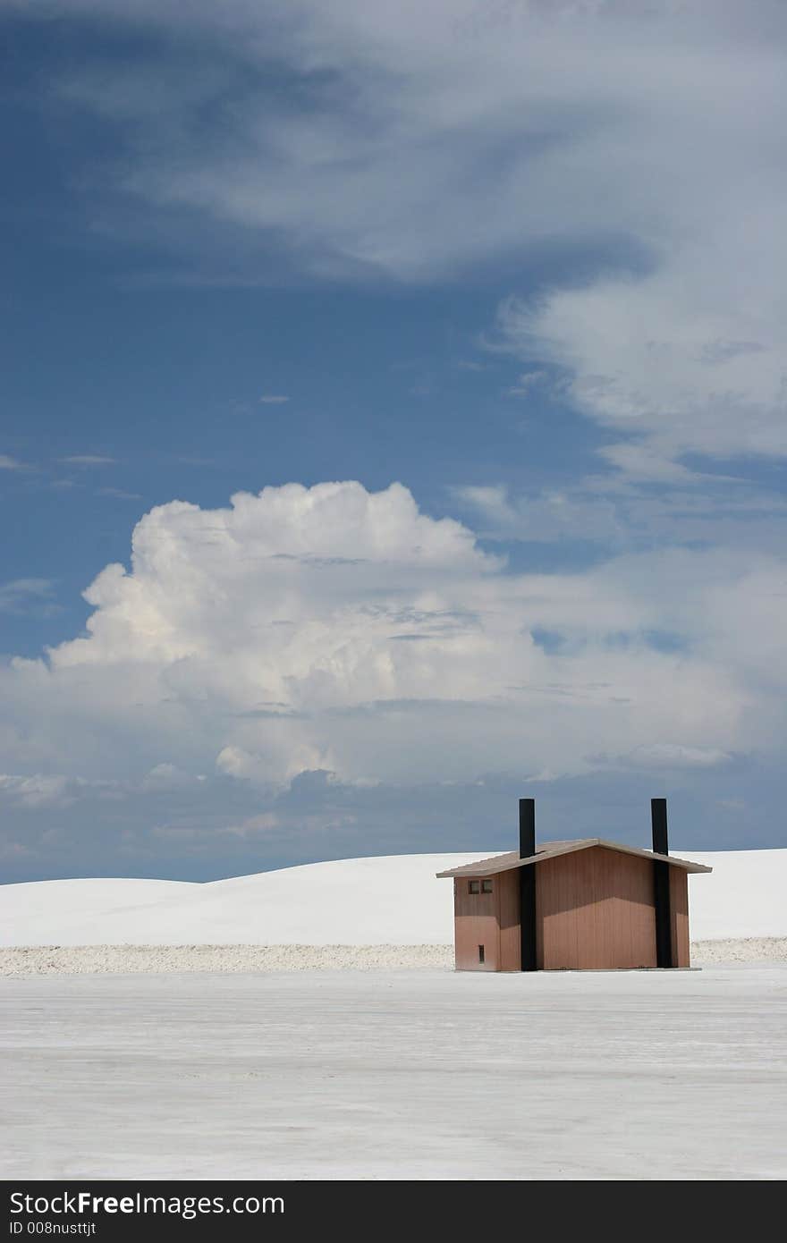 White sand dunes