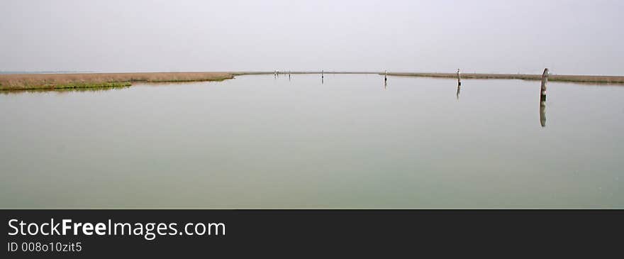 The secret part of the lagoon of Venice