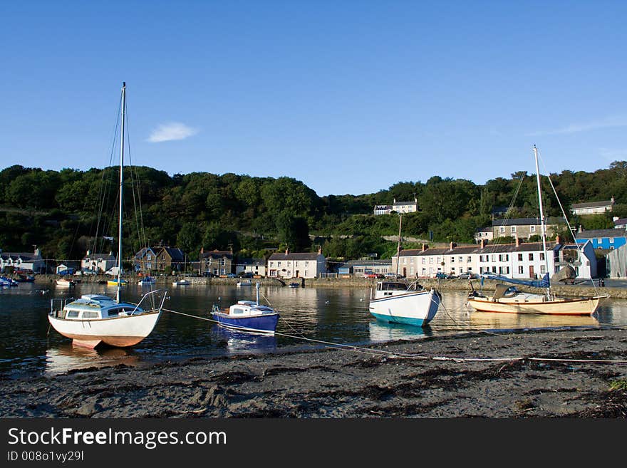 Small Boats In A Harbour