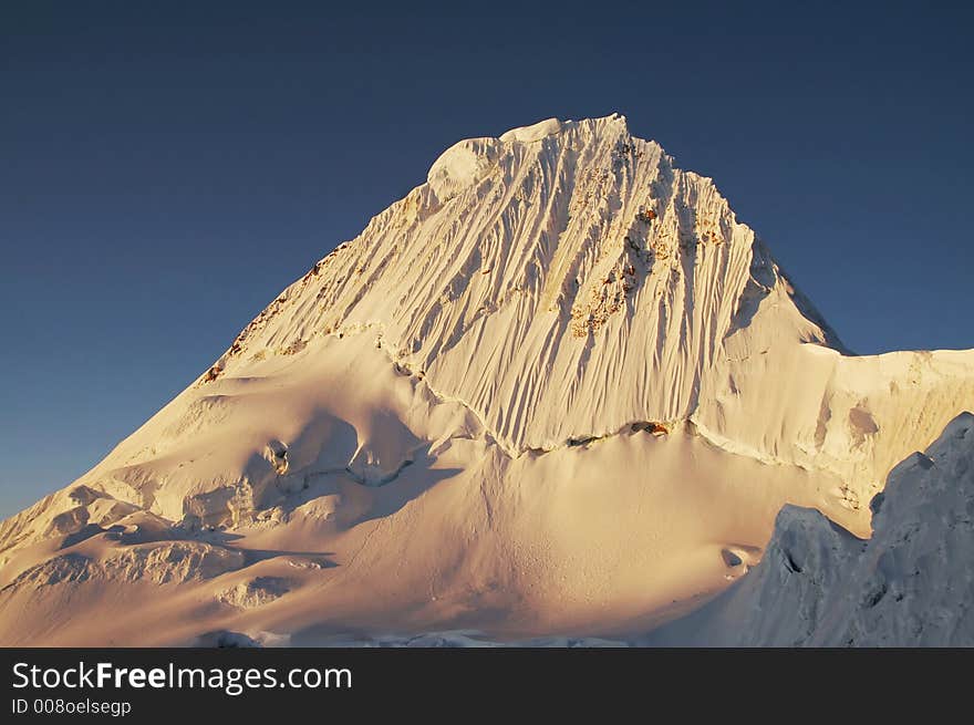 Beautiful mountain Alpamayo,Cordilleras Peru. Beautiful mountain Alpamayo,Cordilleras Peru