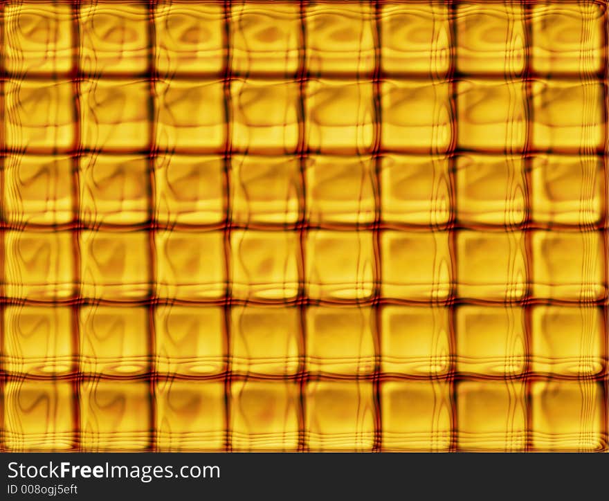 Golden brick generated by computer. Golden brick generated by computer