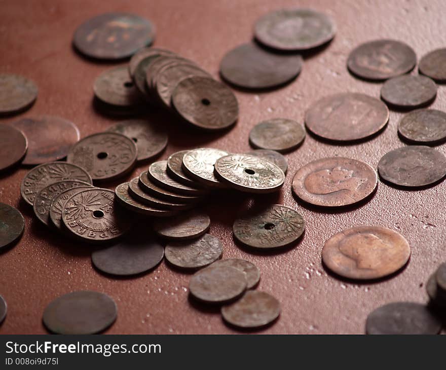 Old spanish coins