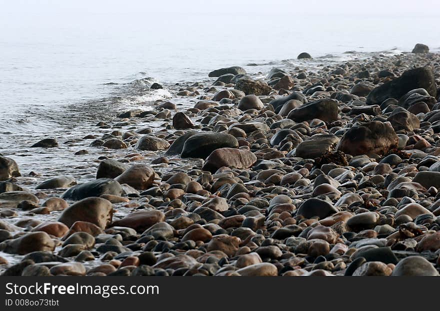 Stones in denmark in the north coast of the seeland island. Stones in denmark in the north coast of the seeland island