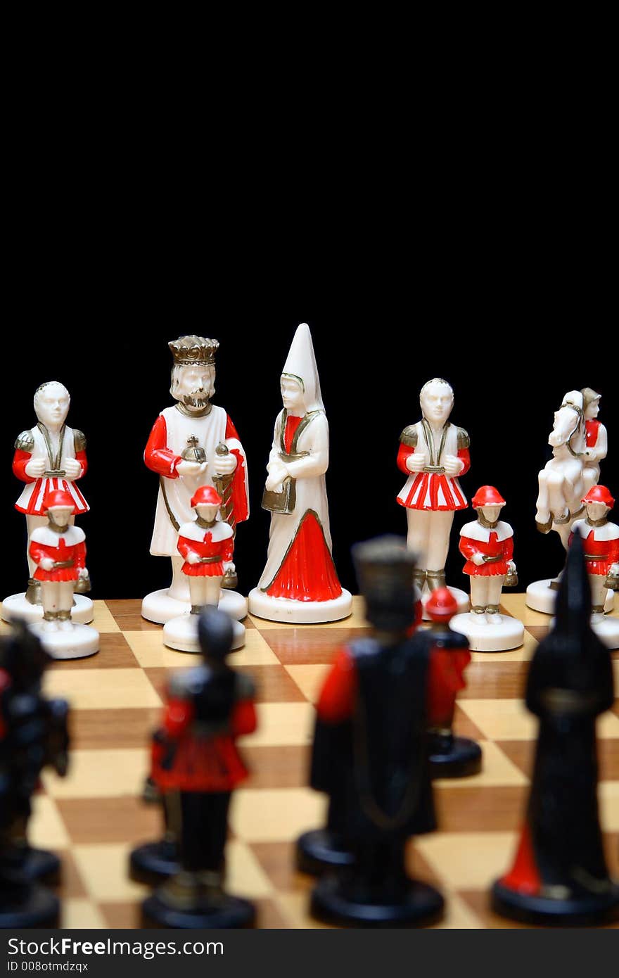 Ivory chess pieces