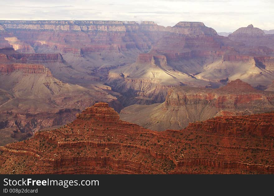 Clear view of the Grand Canyon