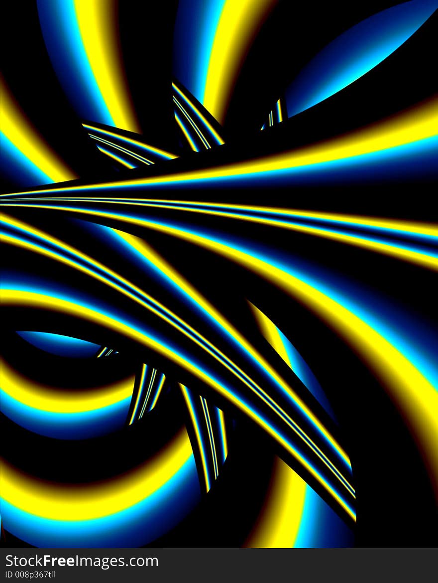 Abstract fractal images representing several opposing points. Abstract fractal images representing several opposing points