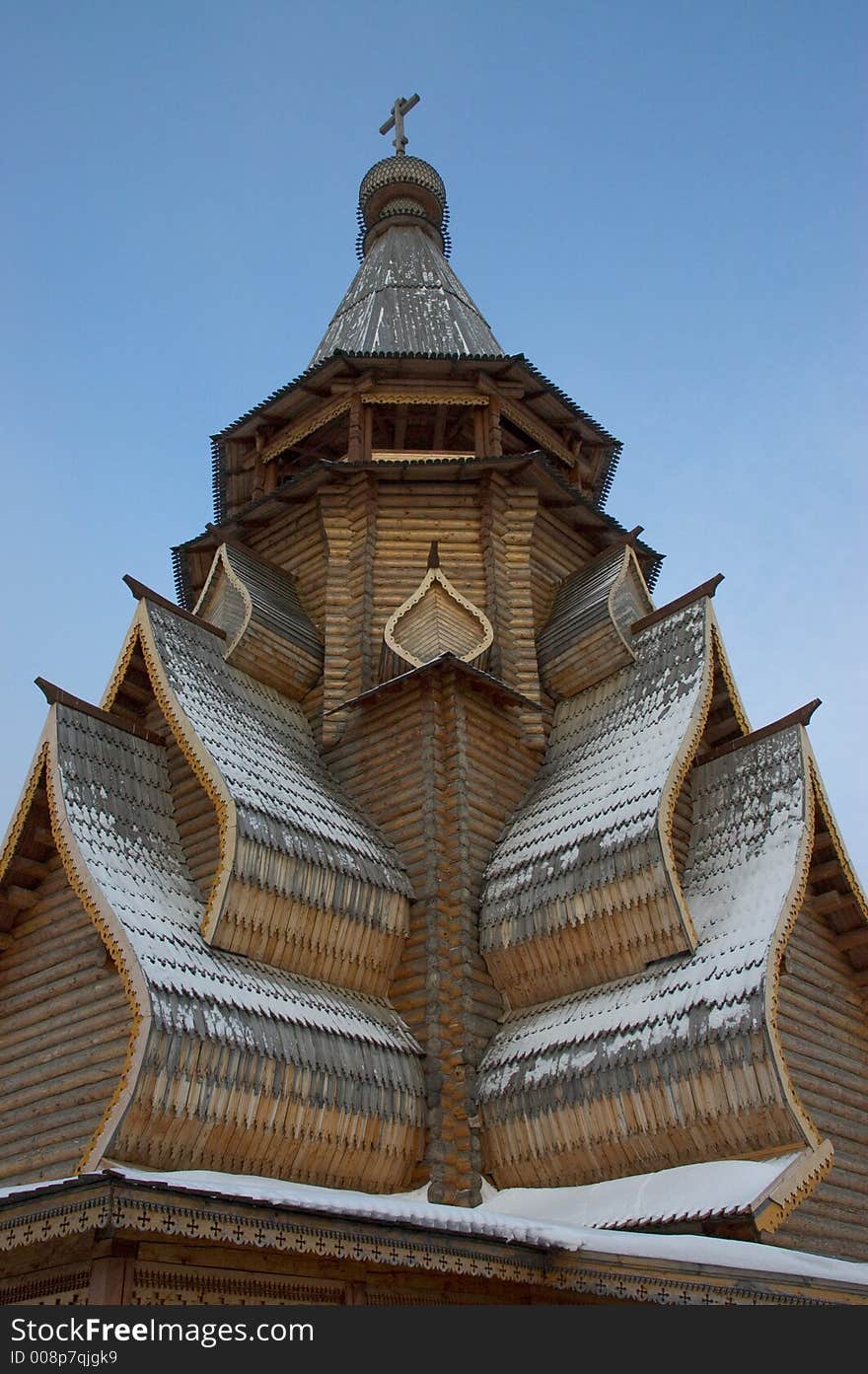 Wooden church in izmailovo Moscow