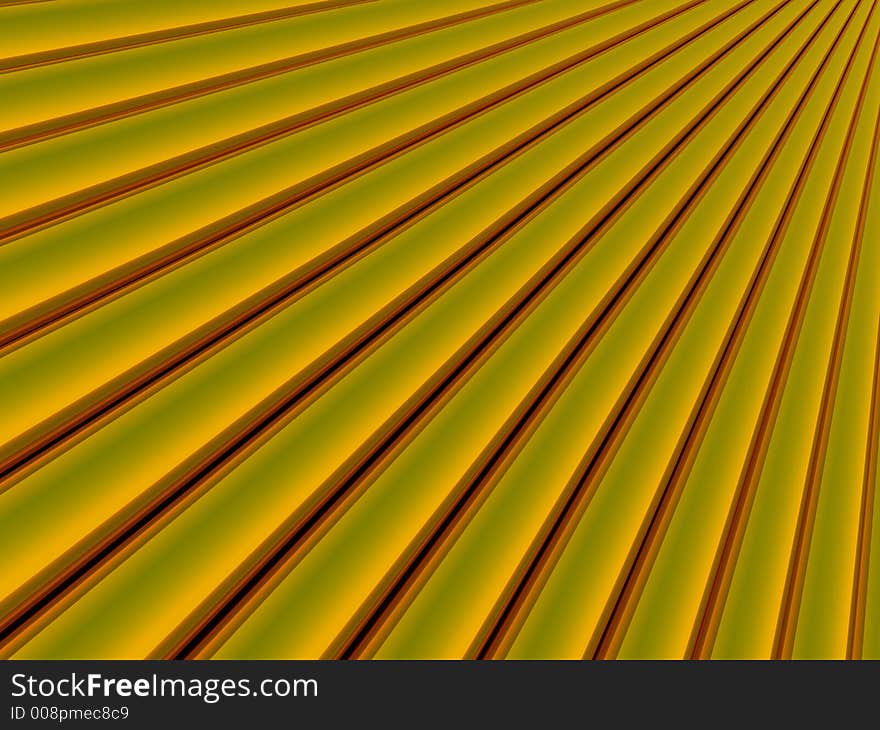 Background of Golden Rods in perspective design