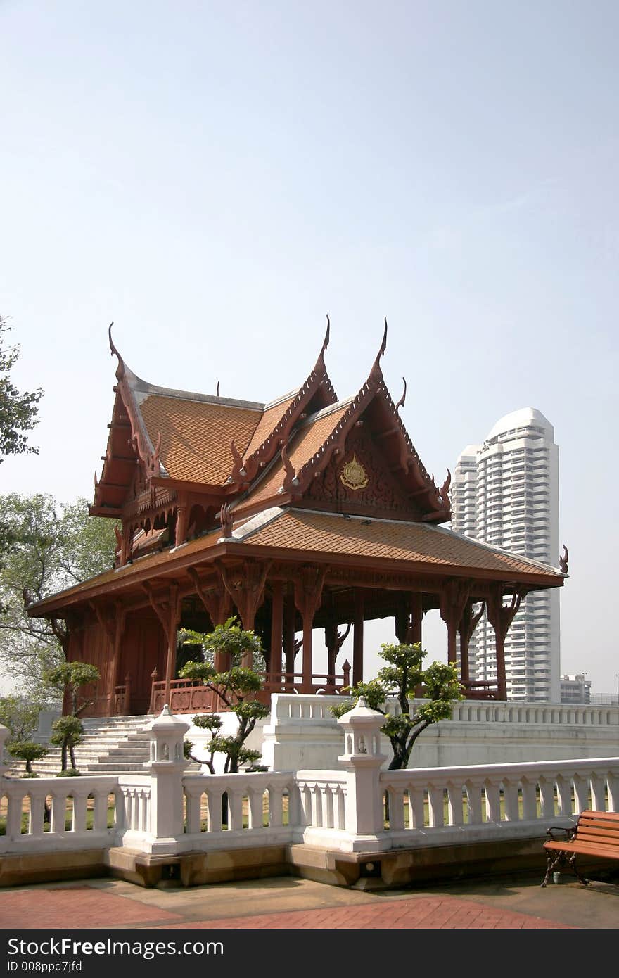 Small temple in Bangkok, Thailand