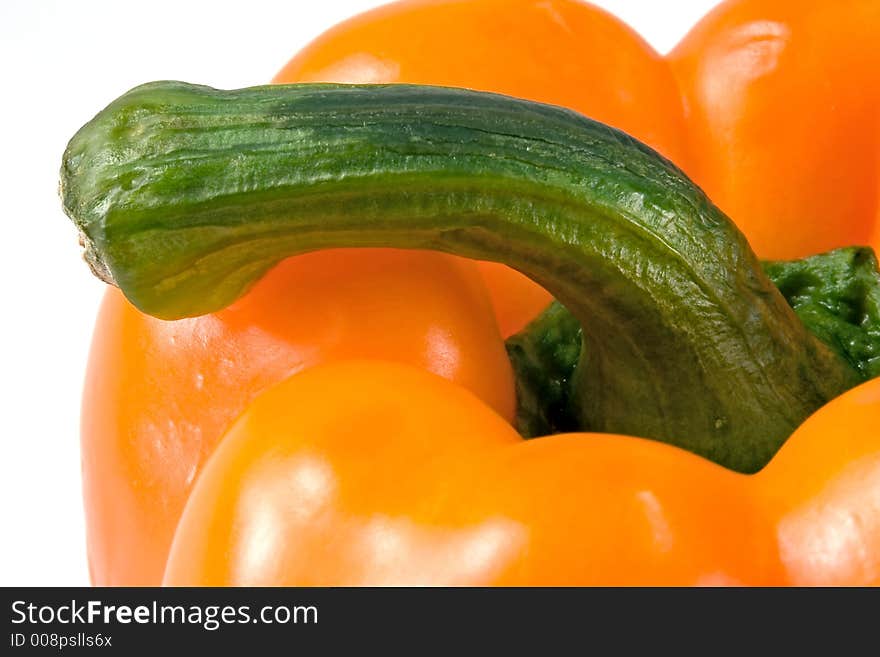 Close up of a yellow pepper