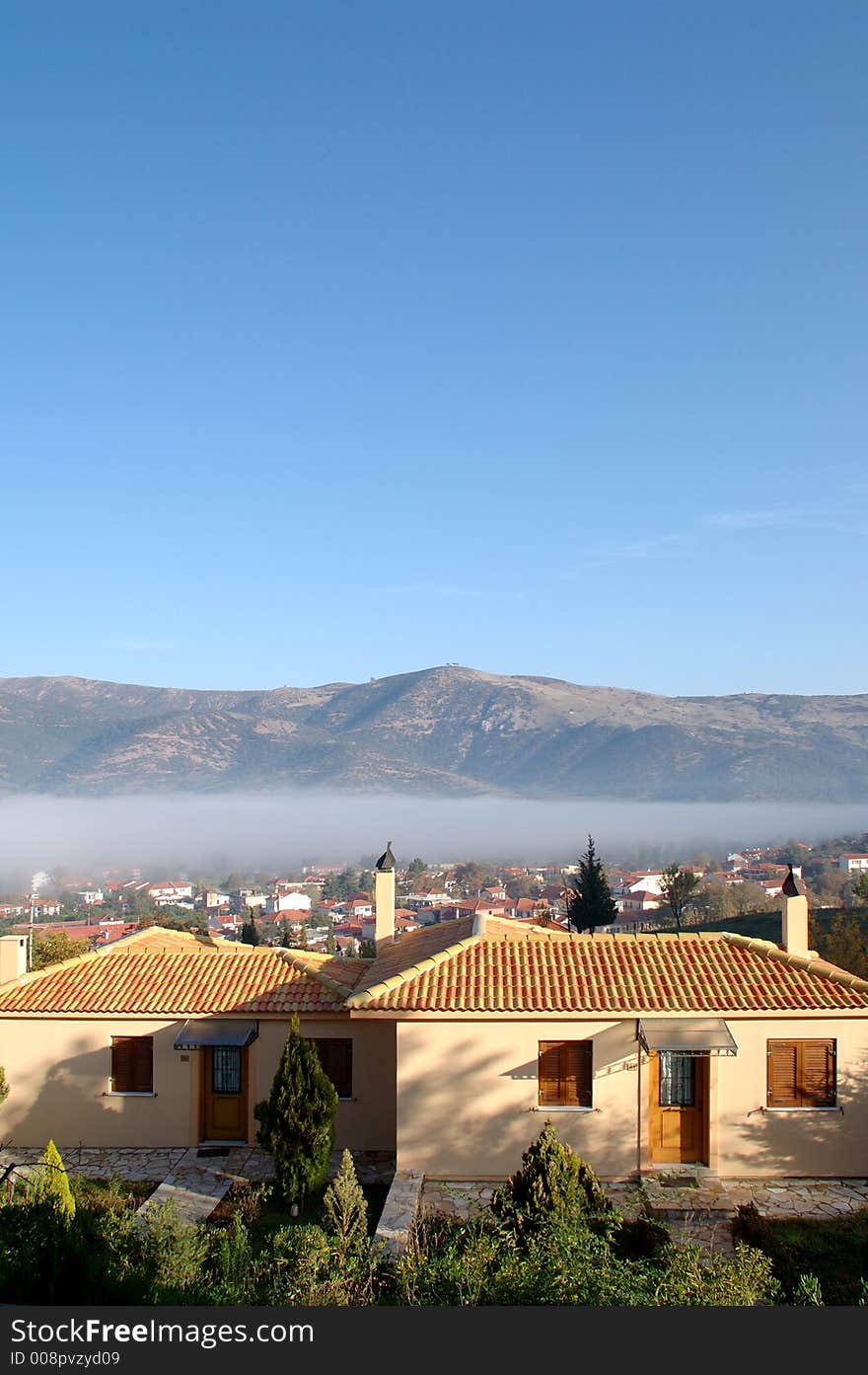 A misty morning in Greece