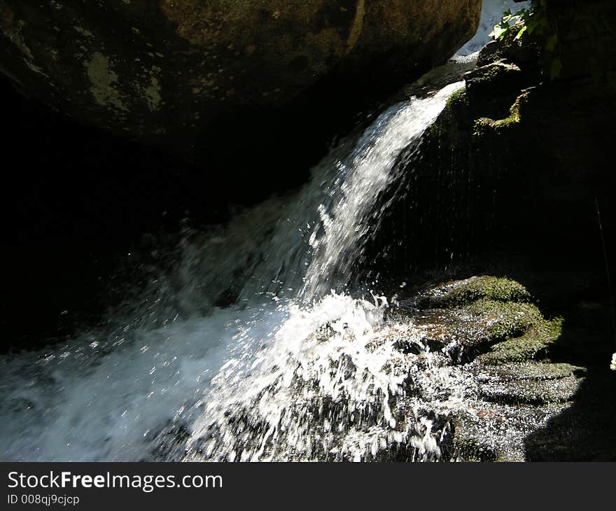 Falling water at a North Carolina Mountain. Falling water at a North Carolina Mountain