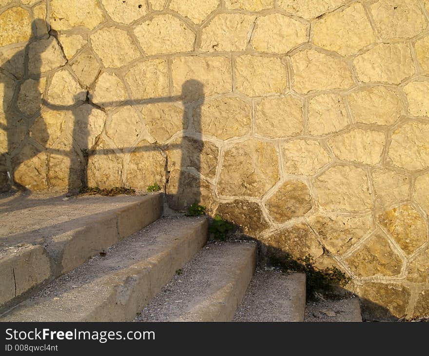 Stairs from the Constanta Casino. Stairs from the Constanta Casino