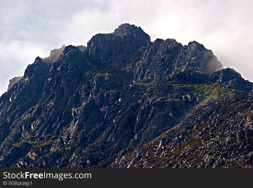 A view of the mountains in snowdonia park, Wales, UK. A view of the mountains in snowdonia park, Wales, UK