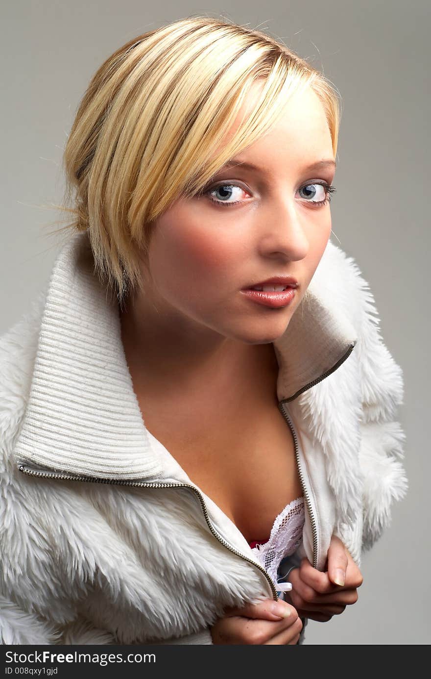 Portrait of blond girl