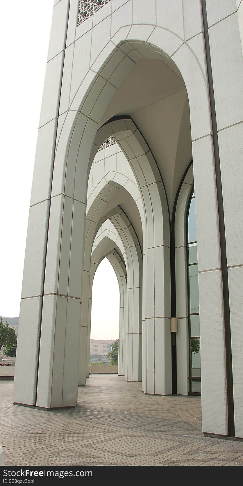 Morden buidling with islamic characteristic, showing arches, mosaic ectc. Morden buidling with islamic characteristic, showing arches, mosaic ectc