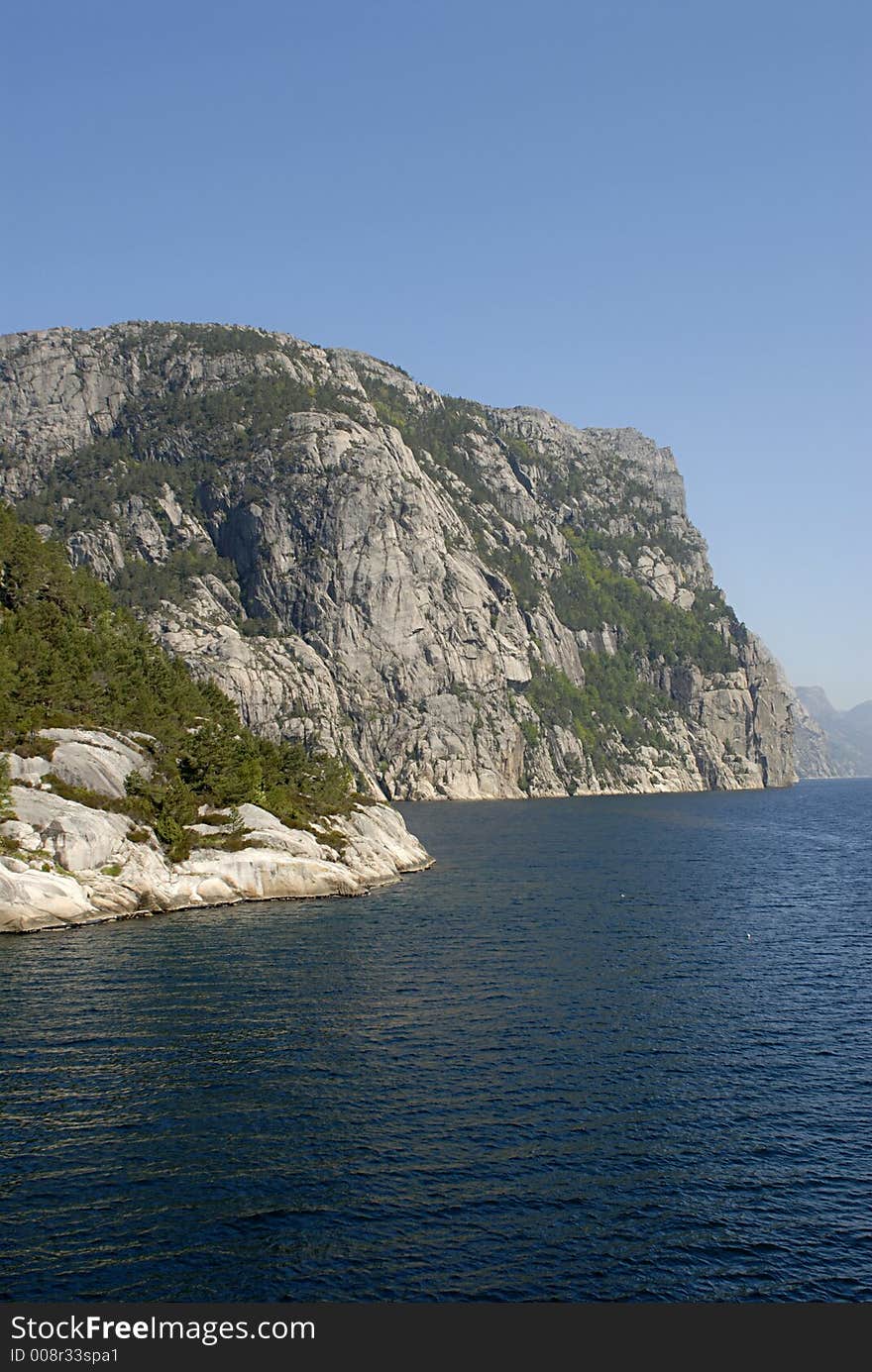 Picture of Lysefjord in Norway.