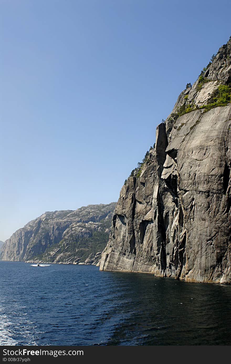 Picture of Lysefjord in Norway.