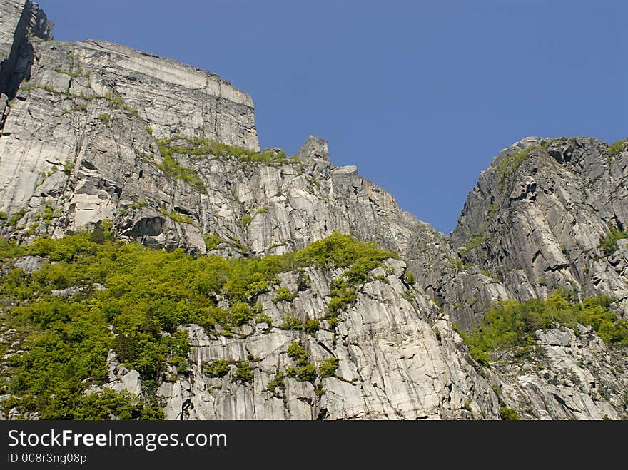 Picture of Lysefjord in Norway. Picture of Lysefjord in Norway.