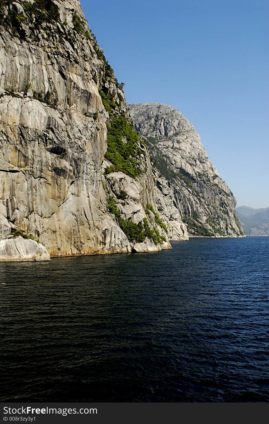 Picture of Lysefjord in Norway.