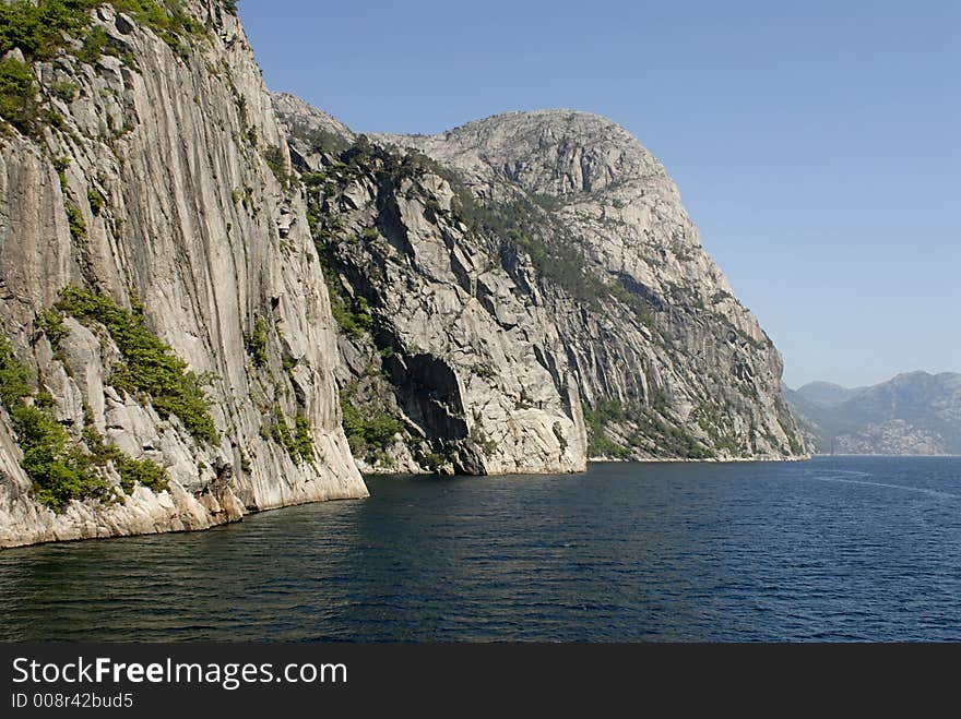 Picture of Lysefjord in Norway.