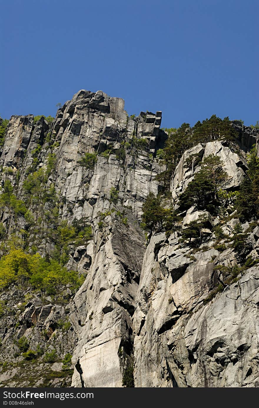 Picture of Lysefjord in Norway. Picture of Lysefjord in Norway.