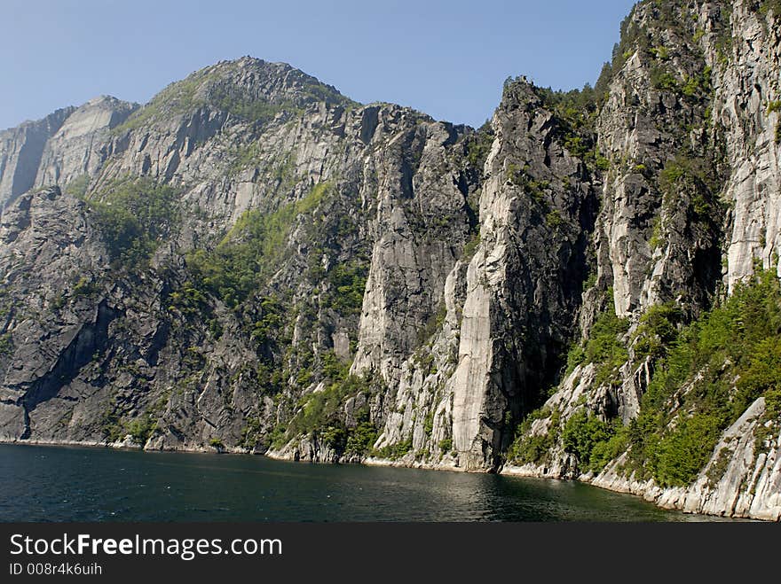 Picture of Lysefjord in Norway.