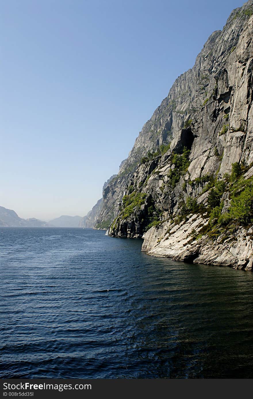 Picture of Lysefjord in Norway.