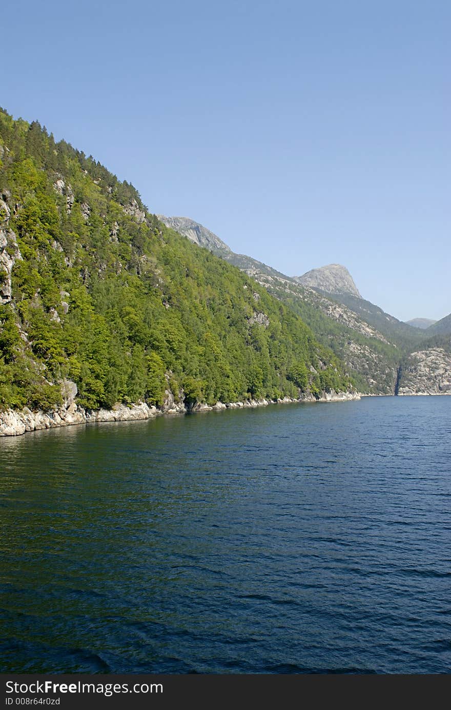 Picture of Lysefjord in Norway.