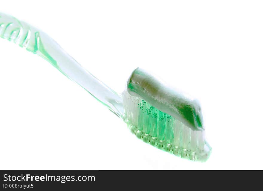 Tooth brush with tooth paste