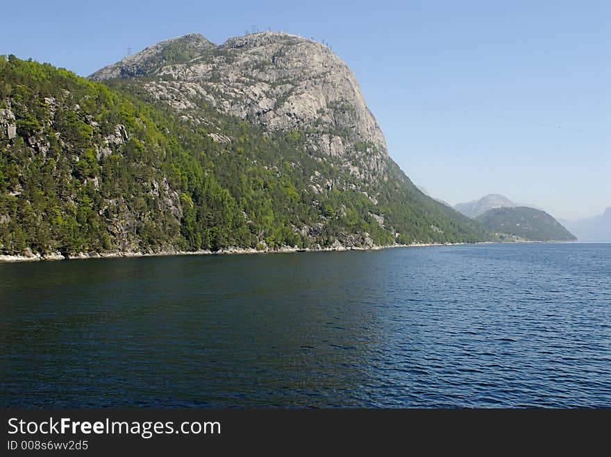 Picture of Lysefjord in Norway.