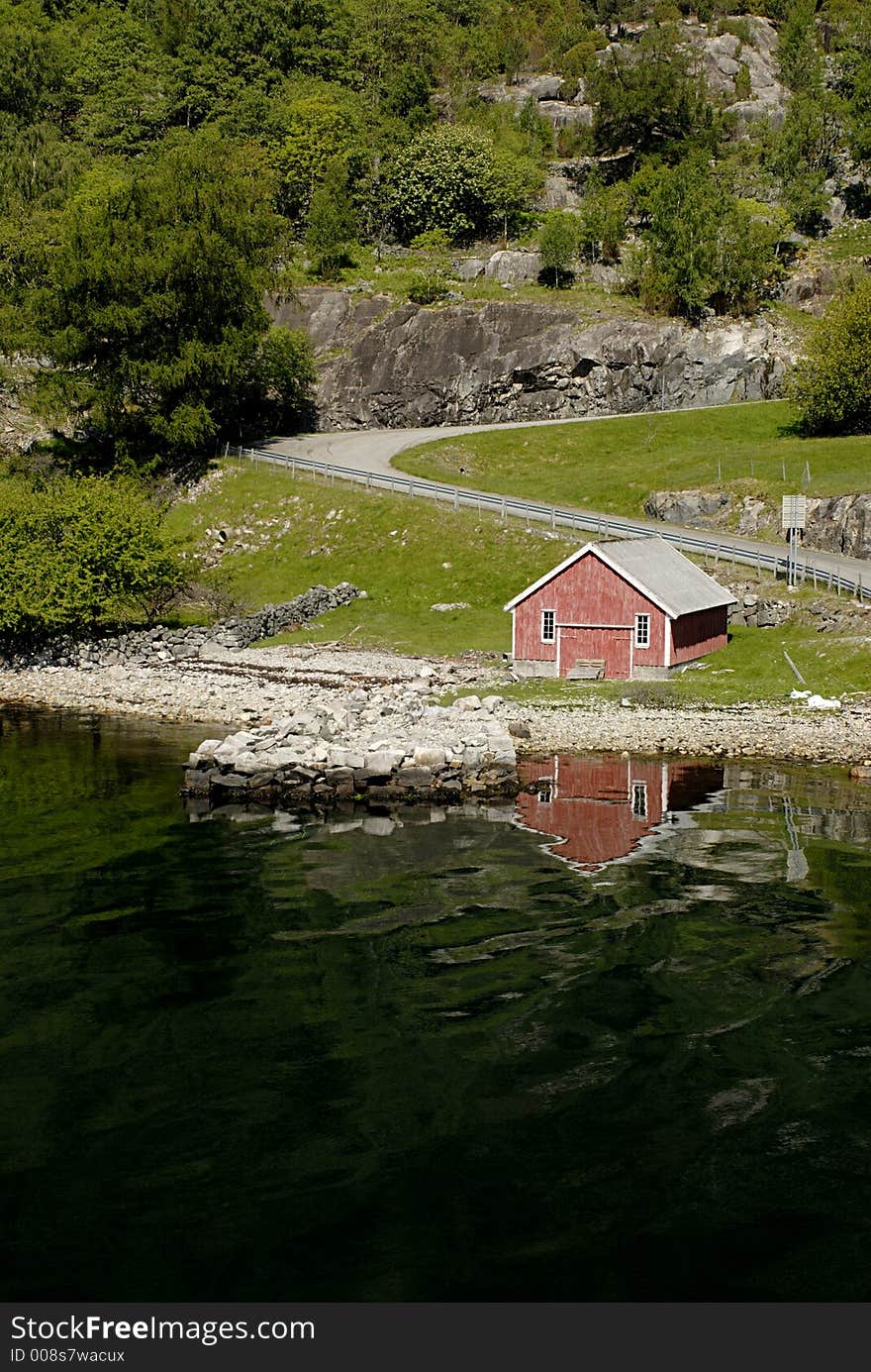 Picture of potical but hard living in Lysefjord in Norway. Picture of potical but hard living in Lysefjord in Norway.