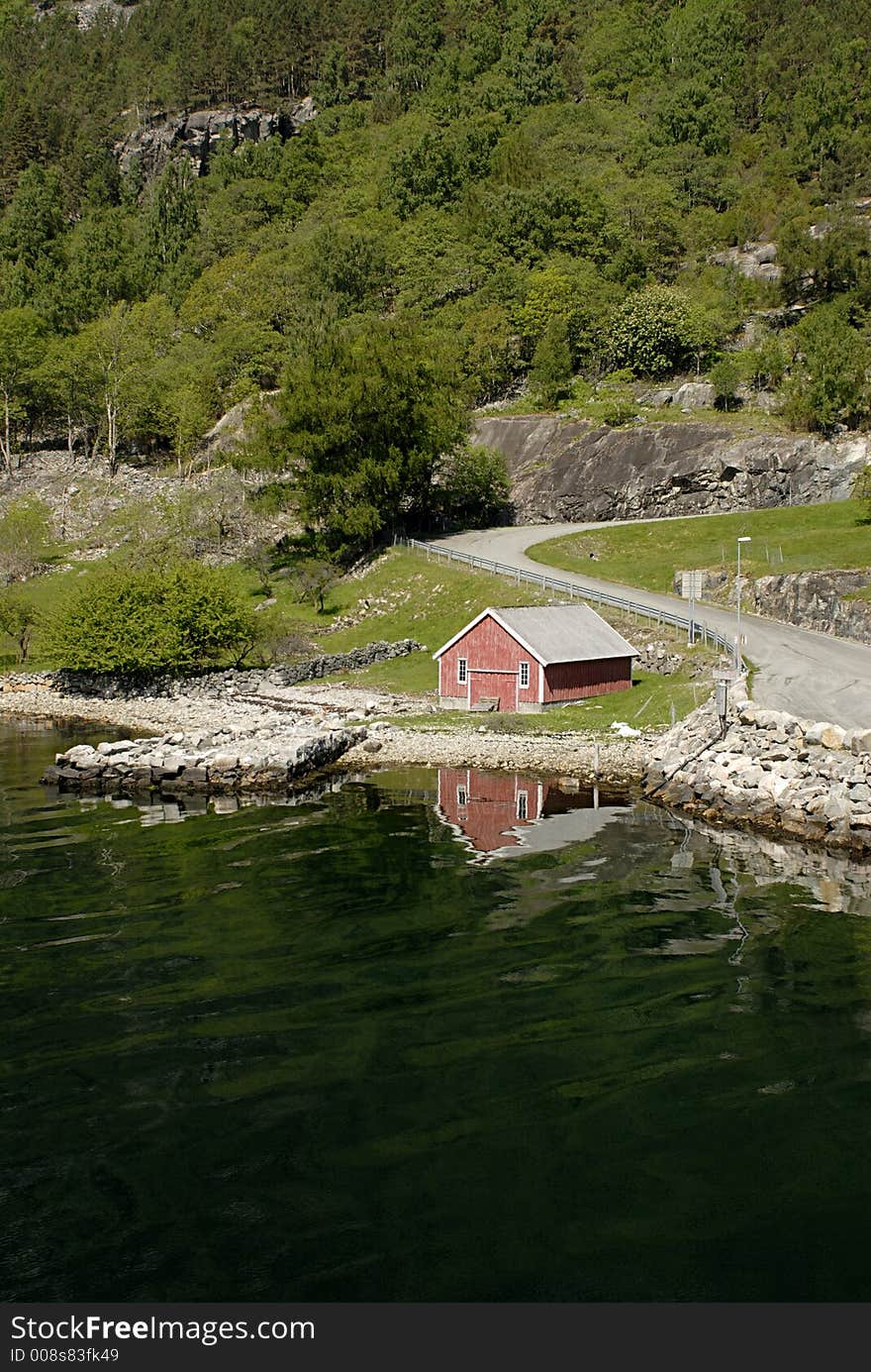 Picture of potical but hard living in Lysefjord in Norway. Picture of potical but hard living in Lysefjord in Norway.