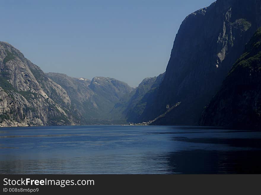 Picture of Lysefjord in Norway.