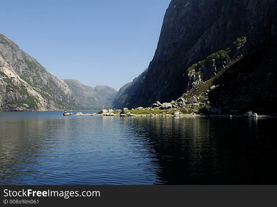 Picture of Lysefjord in Norway.