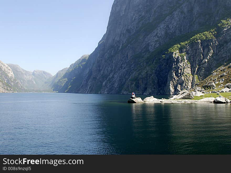 Picture of Lysefjord in Norway.