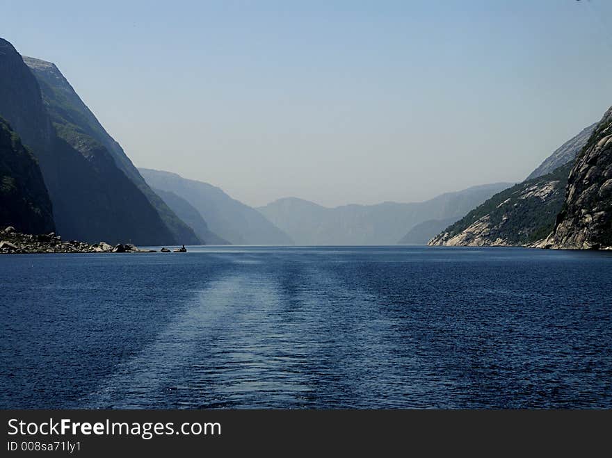 Picture of Lysefjord in Norway.