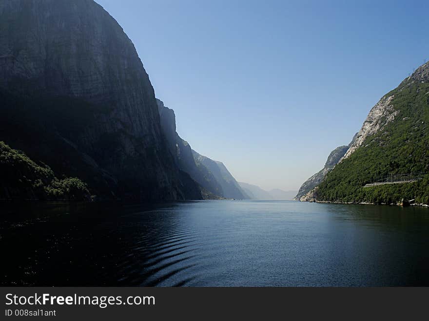 Picture of Lysefjord in Norway.