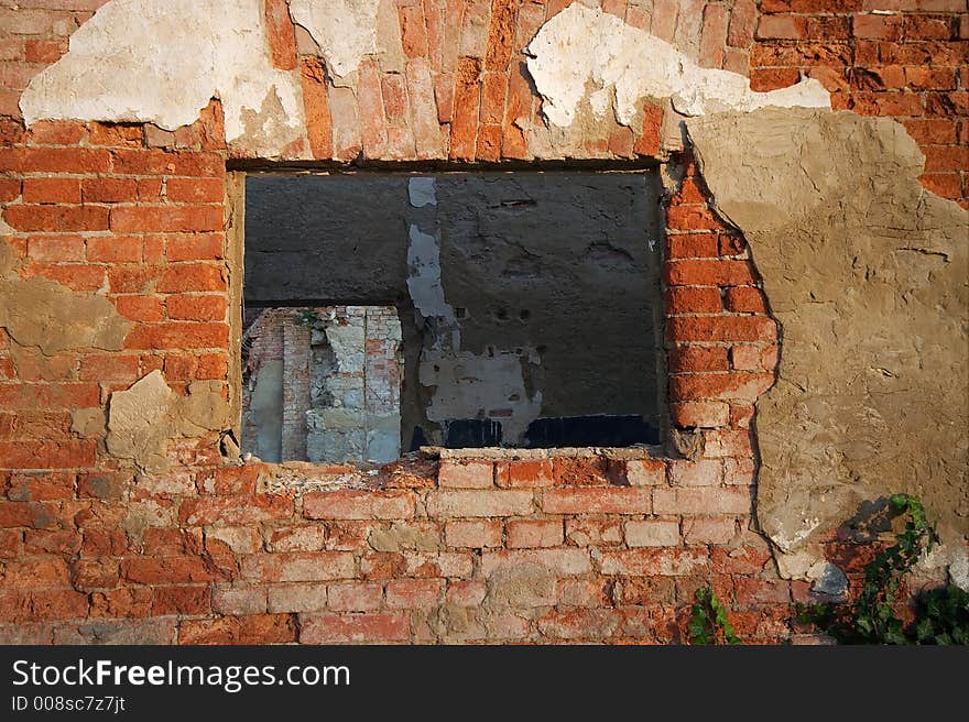 Window on ruin